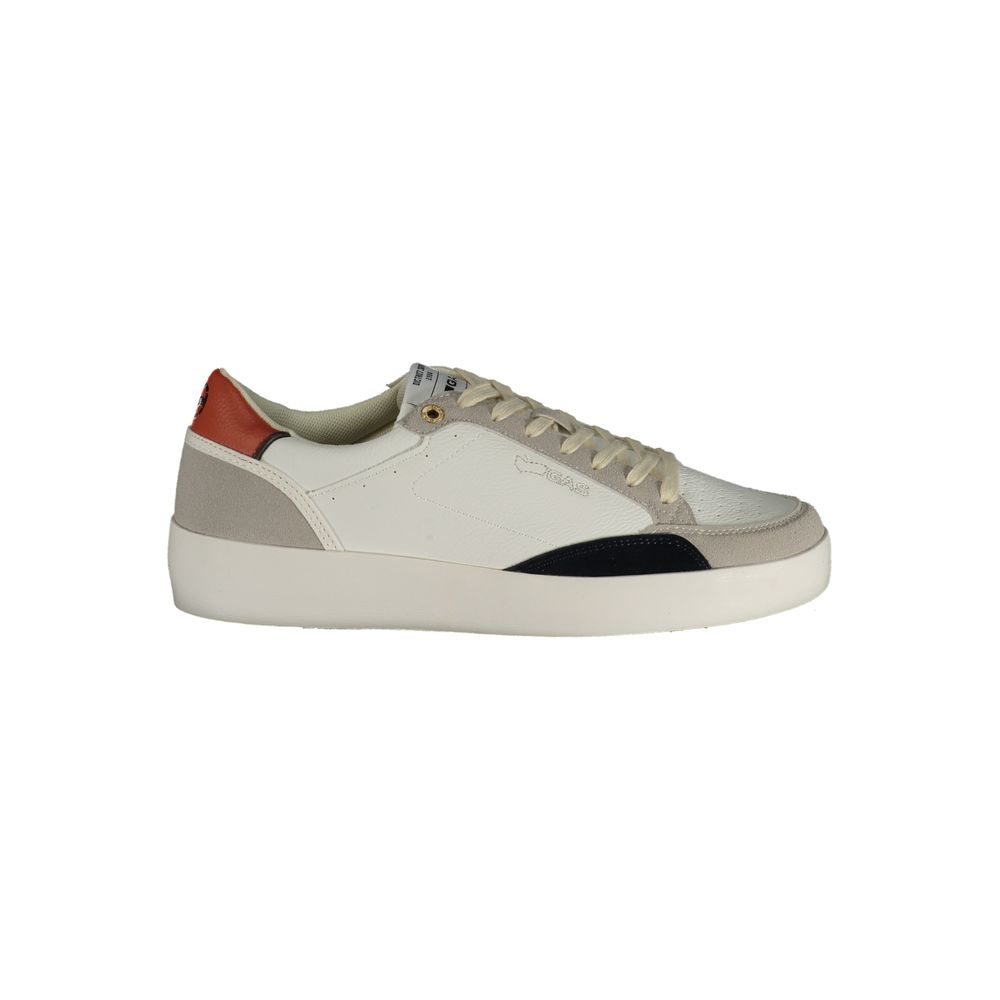 White Polyurethane Men's Sneaker