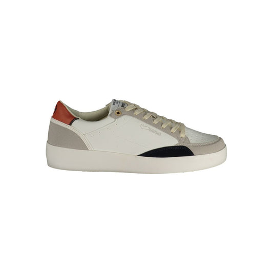 White Polyurethane Men's Sneaker