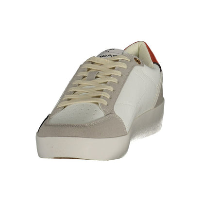 White Polyurethane Men's Sneaker