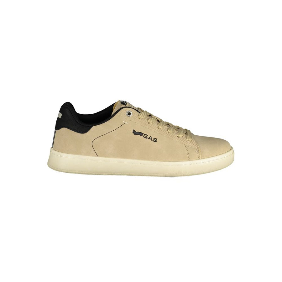 Beige Polyurethane Men's Sneaker