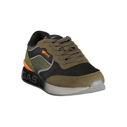Green Polyurethane Men's Sneaker