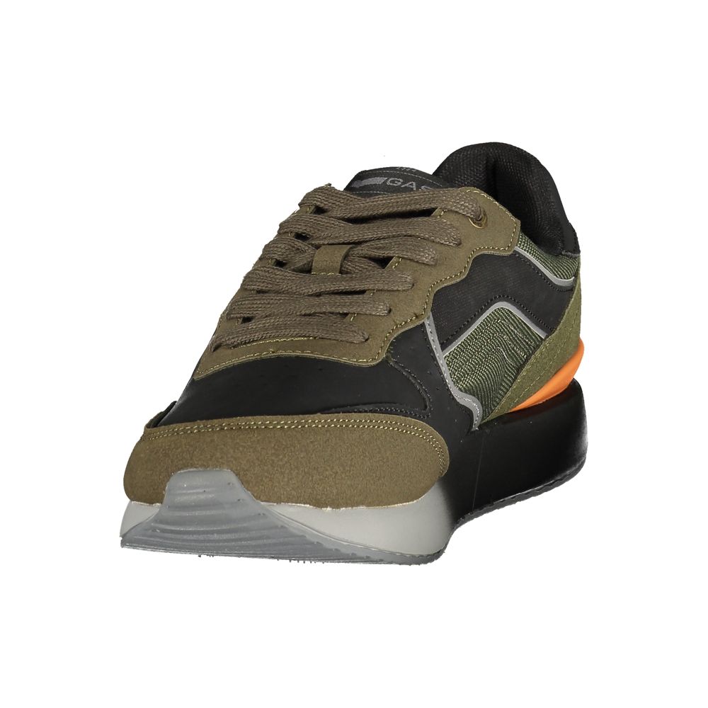 Green Polyurethane Men's Sneaker