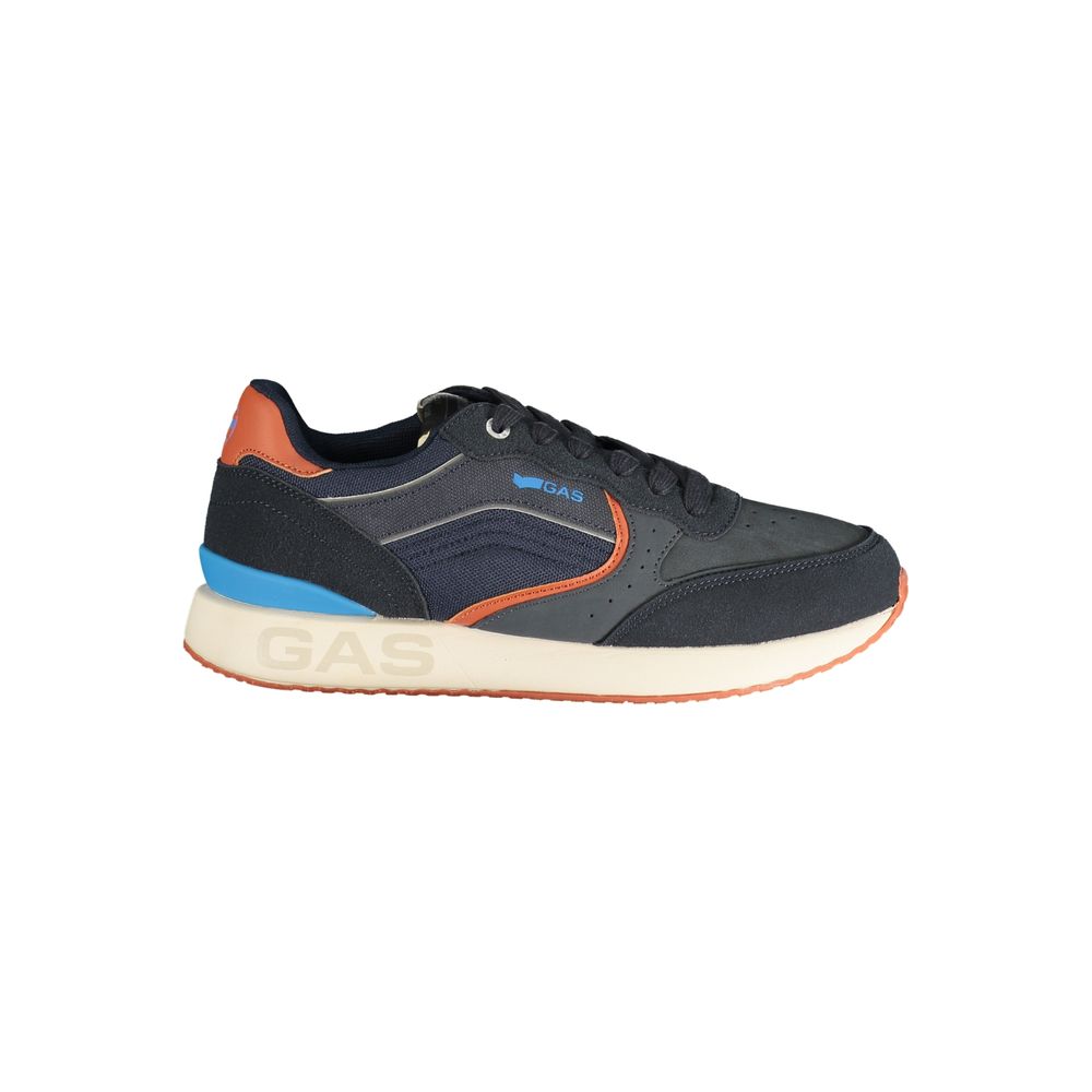 Blue Polyurethane Men's Sneaker