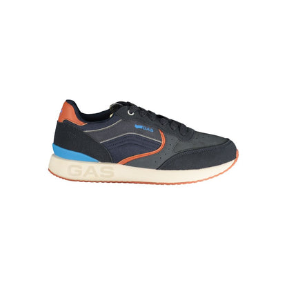 Blue Polyurethane Men's Sneaker
