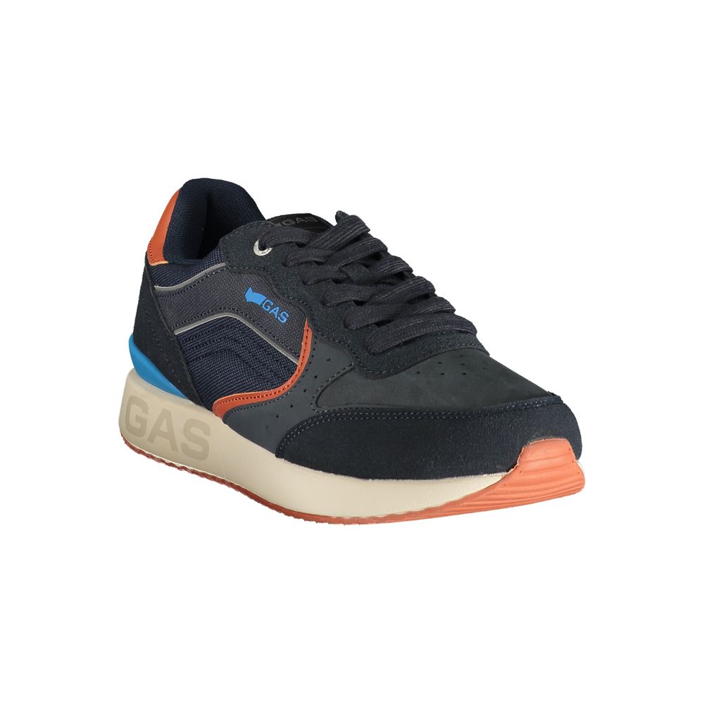 Blue Polyurethane Men's Sneaker