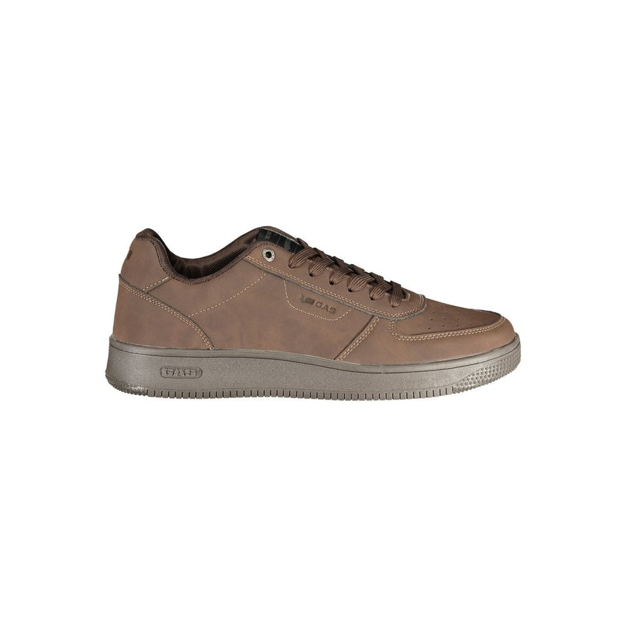 Brown Polyurethane Men's Sneaker