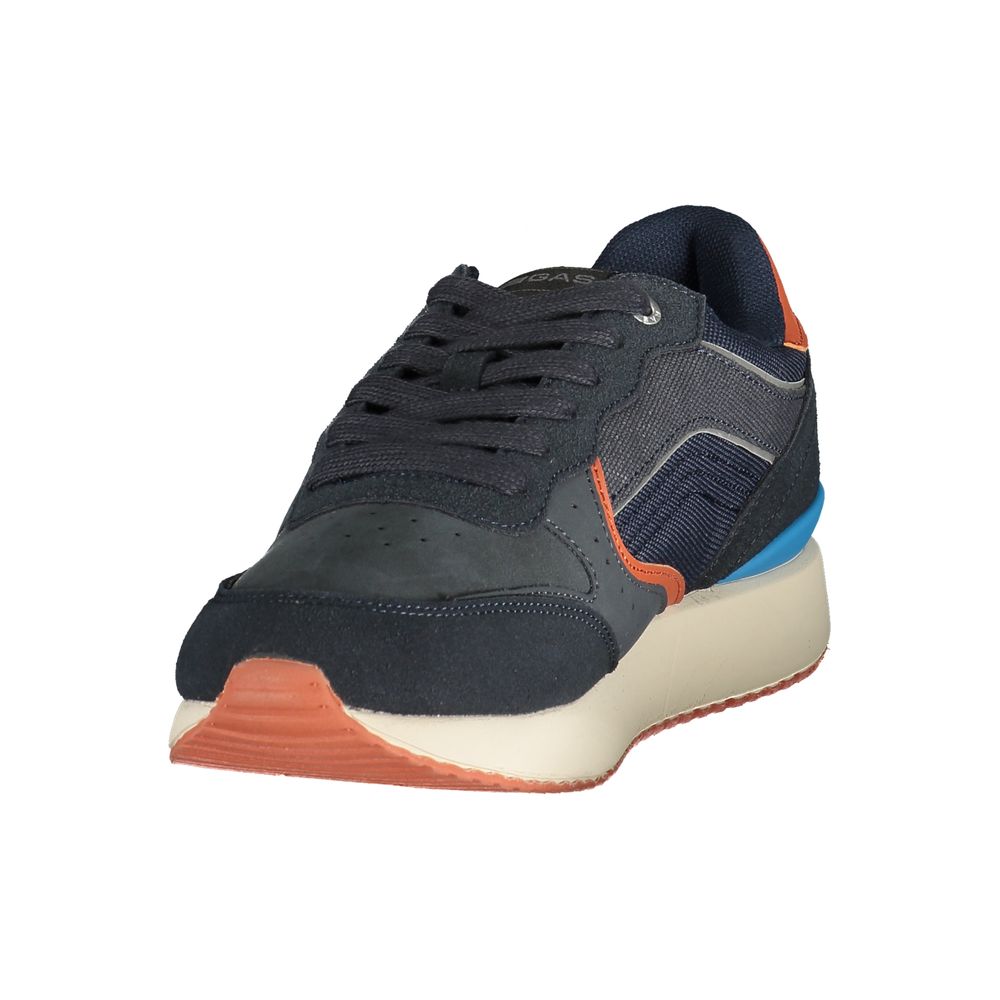 Blue Polyurethane Men's Sneaker