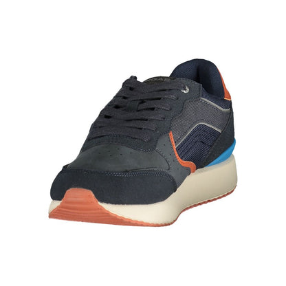 Blue Polyurethane Men's Sneaker