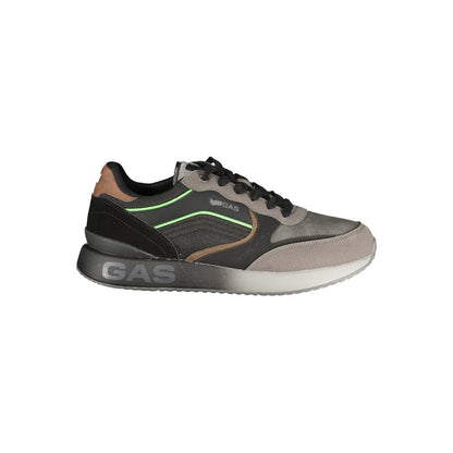 Black Polyurethane Mens Sneaker