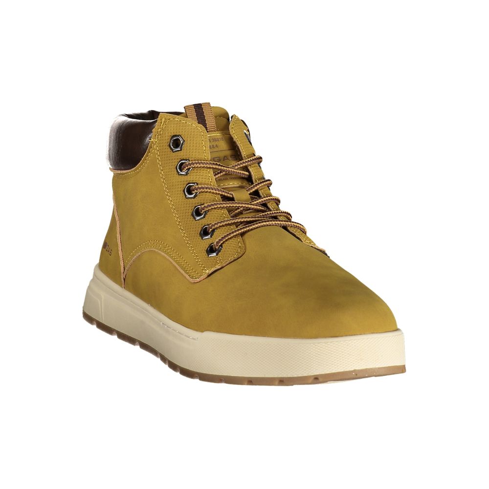 Beige Polyurethane Men's Sneaker