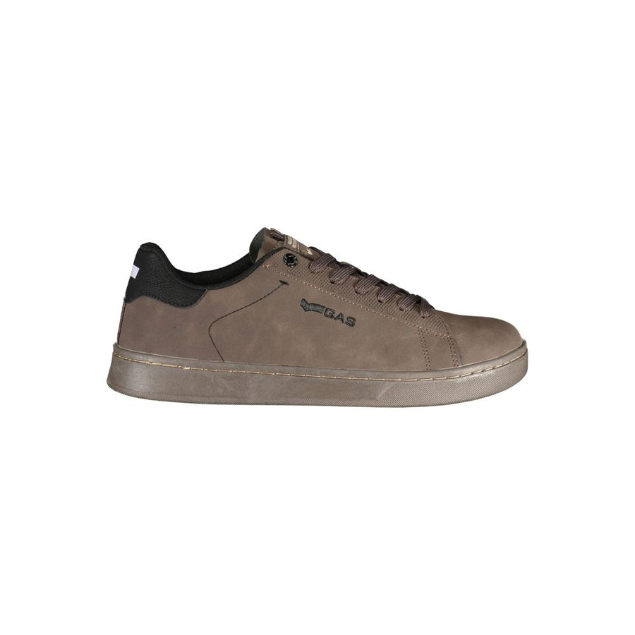 Brown Polyurethane Mens Sneaker