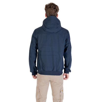 Blue Polyester Parka