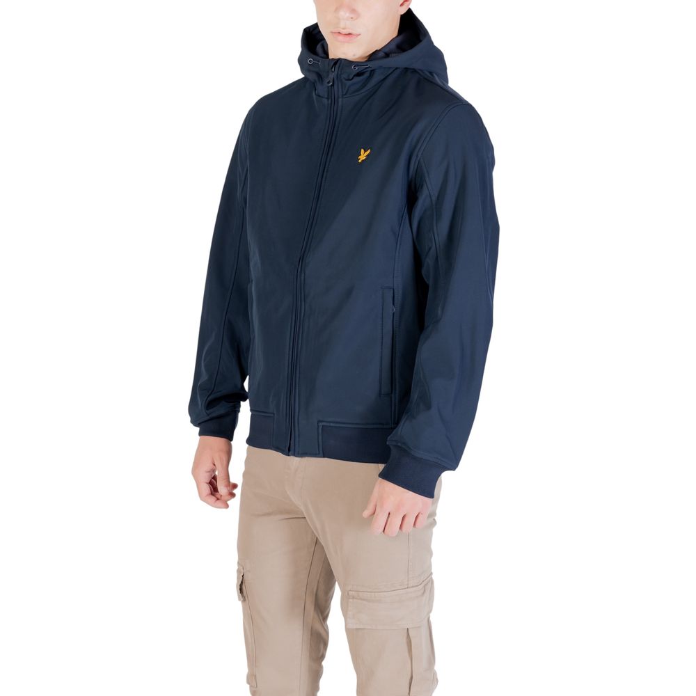 Blue Polyester Parka