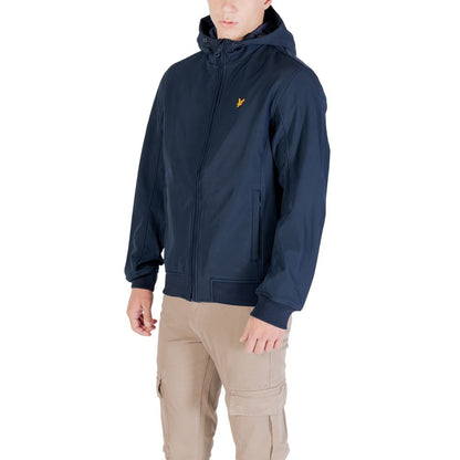 Blue Polyester Parka
