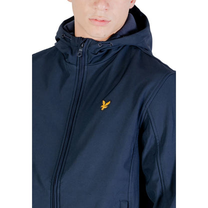 Blue Polyester Parka