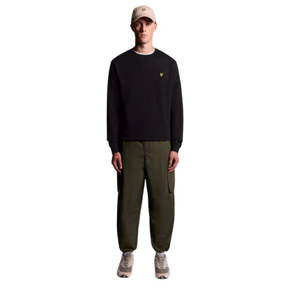 Black Cotton Sweatshirt