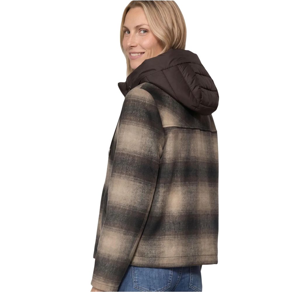 Brown Polyester Coat