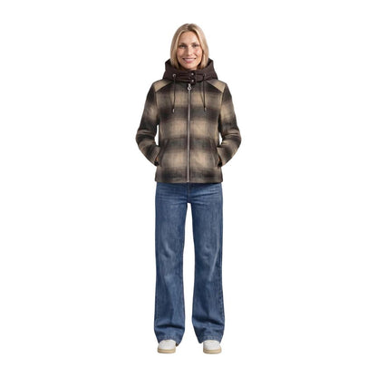 Brown Polyester Coat