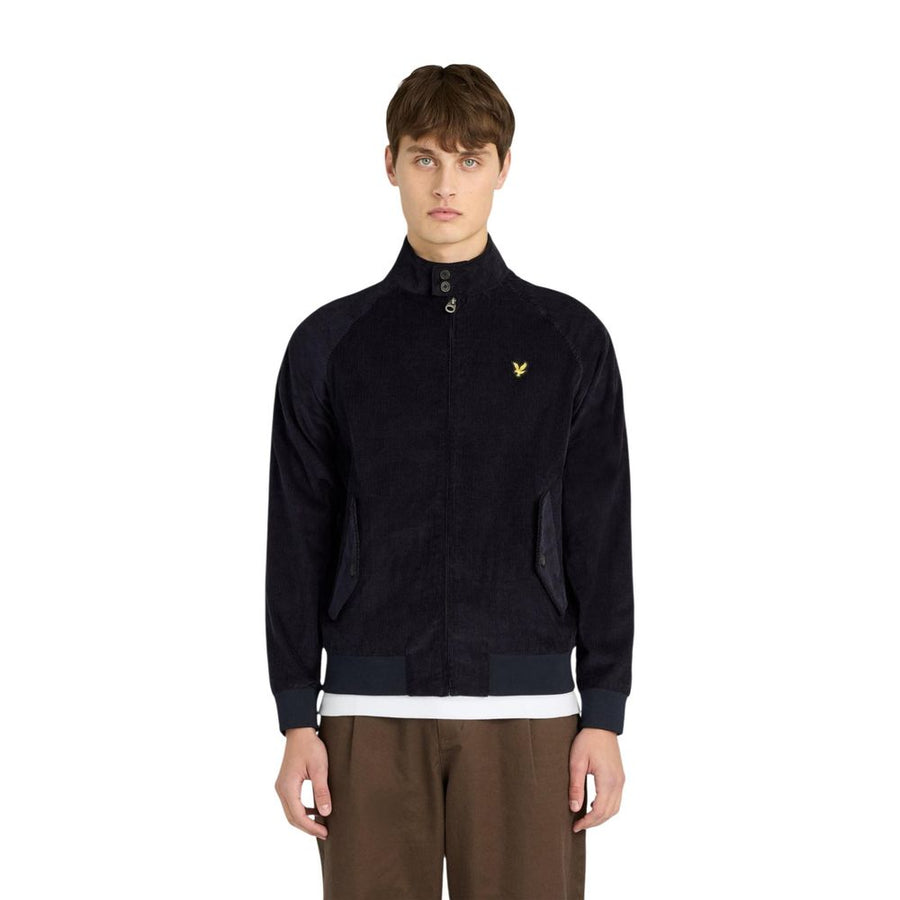 Blue Cotton Biker Jacket
