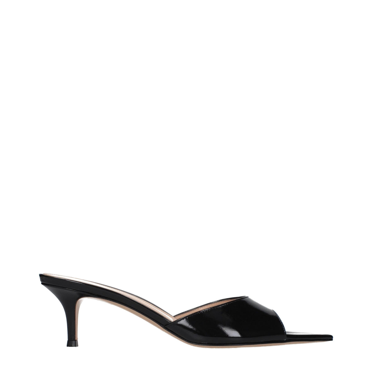 Black Leather Platform Sandals