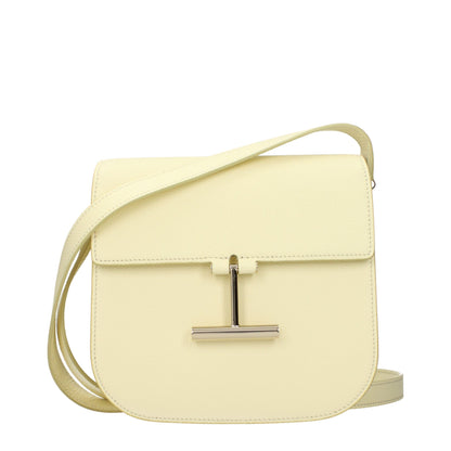Yellow Leather Crossbody Bag