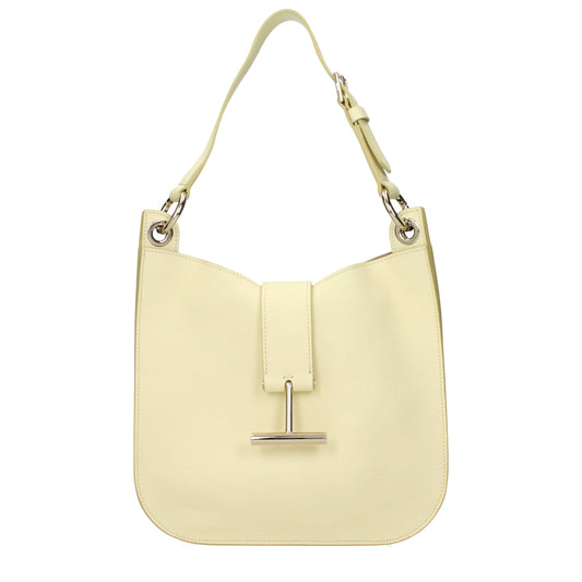 Yellow Leather Shoulder Bag
