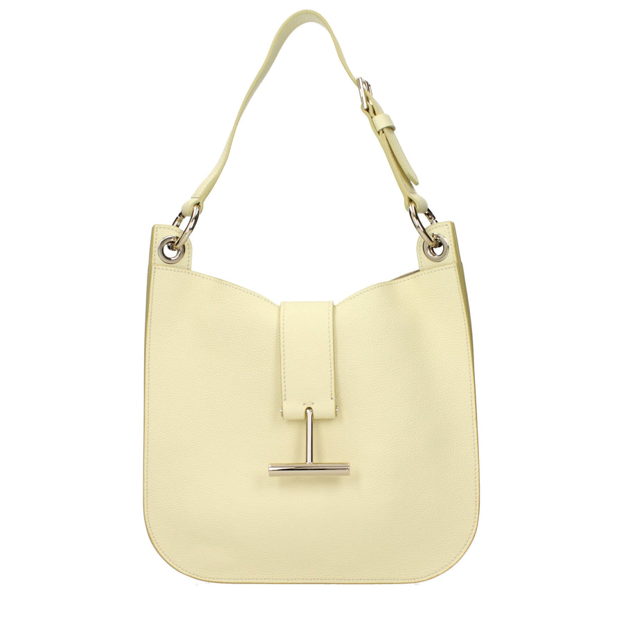 Yellow Leather Shoulder Bag
