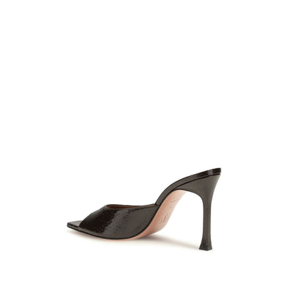 Brown Calf Leather Bos Taurus Stiletto Heel Sandals