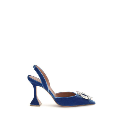 Blue Velvet Sandals