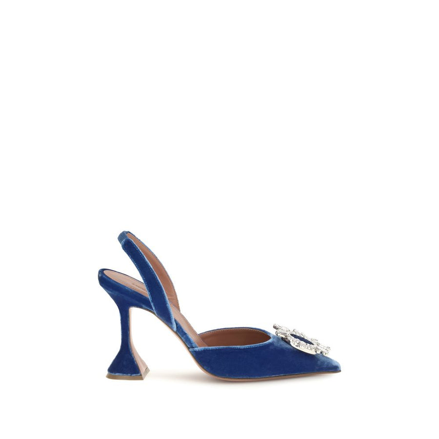 Blue Velvet Sandals