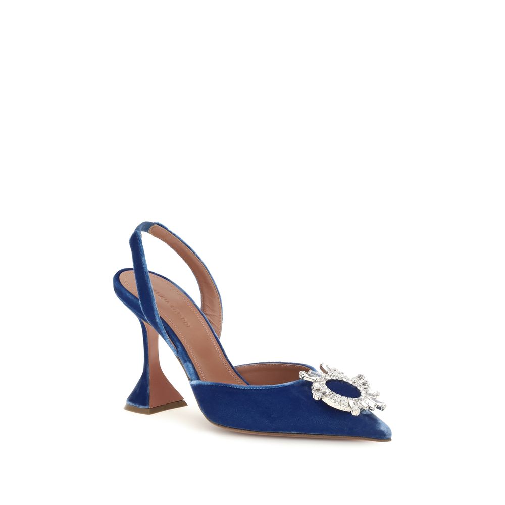 Blue Velvet Sandals