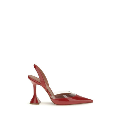 Red Goatskin High Heel Pumps