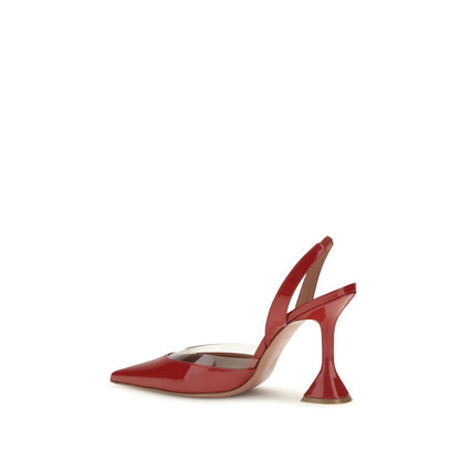 Red Goatskin High Heel Pumps