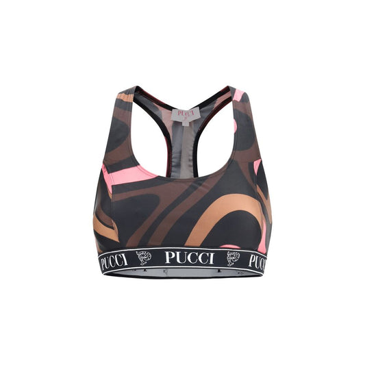 Multicolor Polyamide Sport Bra