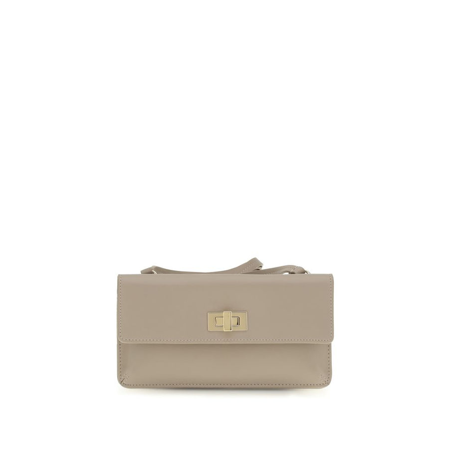 Beige Calf Leather Bos Taurus Wallet