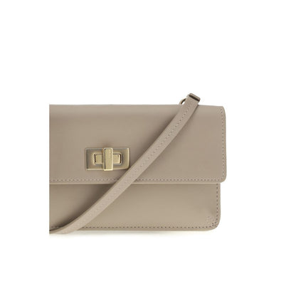Beige Calf Leather Bos Taurus Wallet