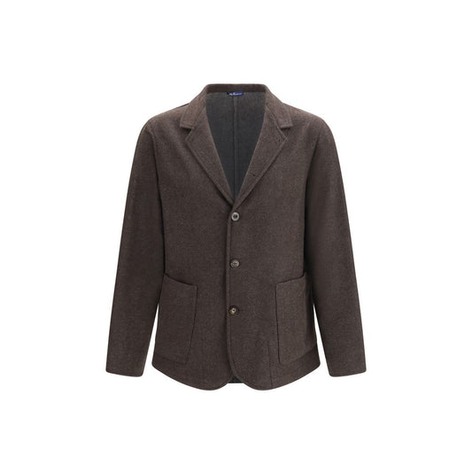 Brown Wool Oves Aries Full-Length Jacket
