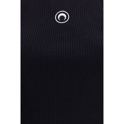 Black Organic Cotton Sleeveles T-Shirt