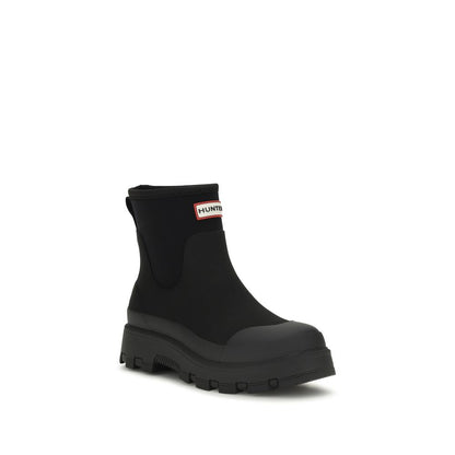 Black Rubber Chelsea Boots