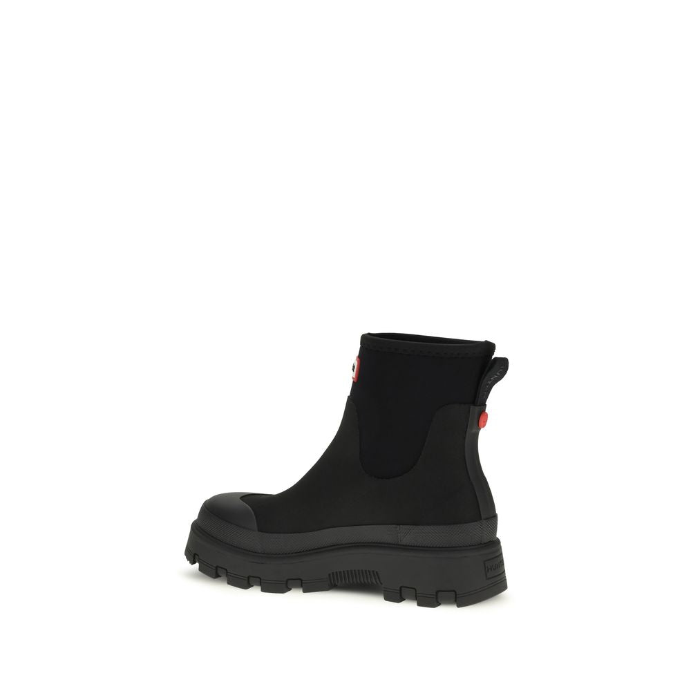 Black Rubber Chelsea Boots