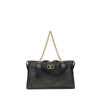 Black Napa Leather / Calf Bos Taurus Shoulder Bag