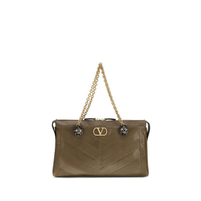Bicolor Napa Leather / Calf Bos Taurus Shoulder Bag