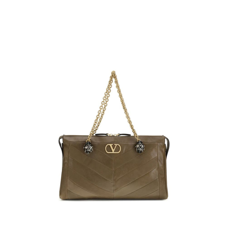 Bicolor Napa Leather / Calf Bos Taurus Shoulder Bag