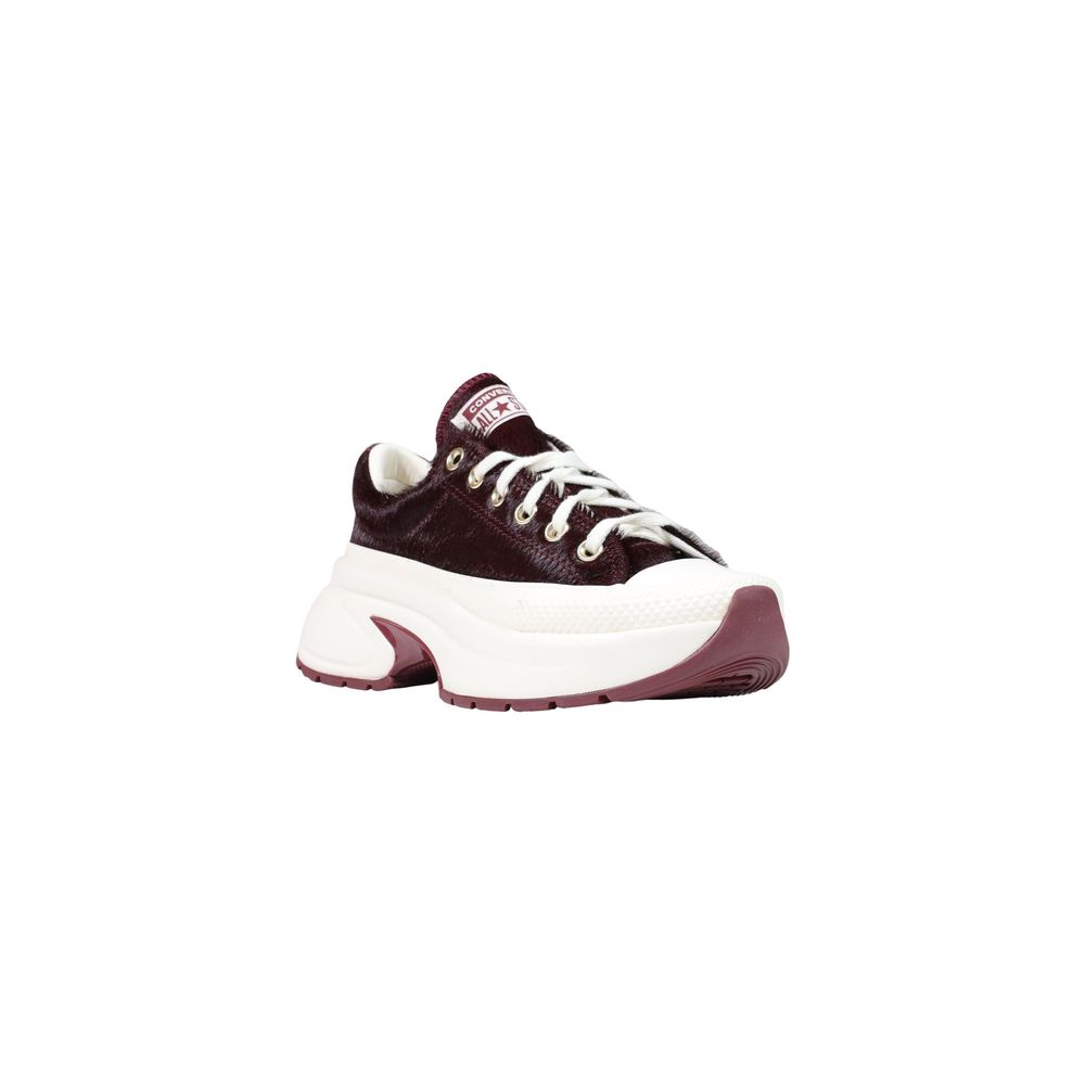 Bordeaux Leather Chunky Sneakers
