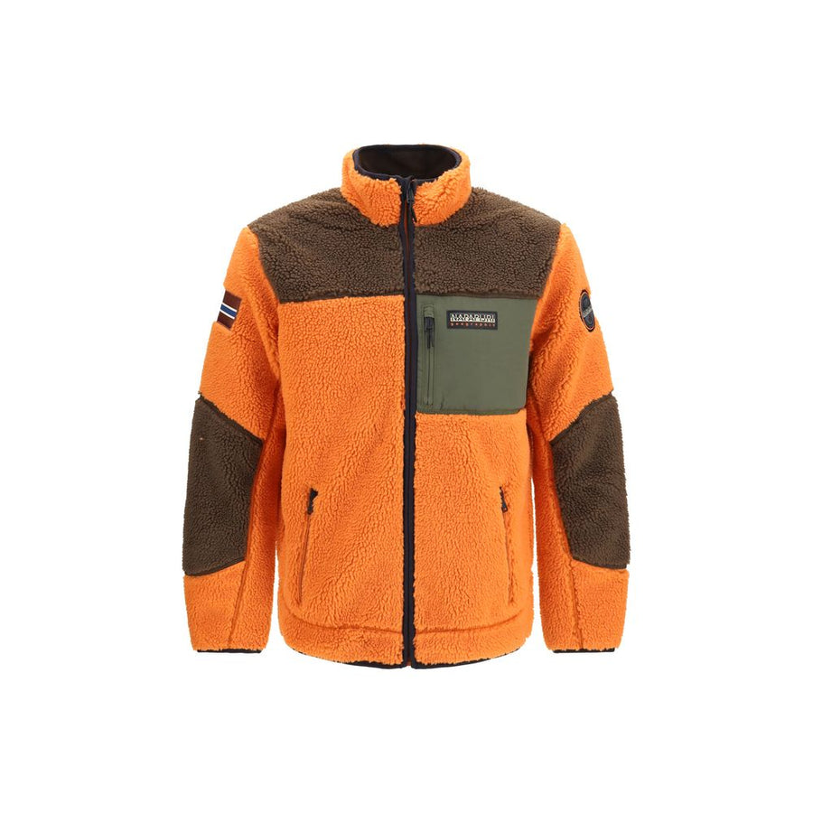 Orange Polyester Sweatshirt