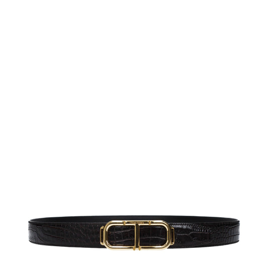 Brown Leather Regular Belt
