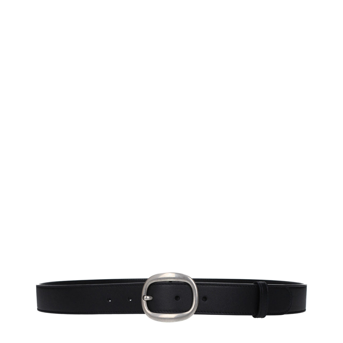 Black Leather Regular Belt