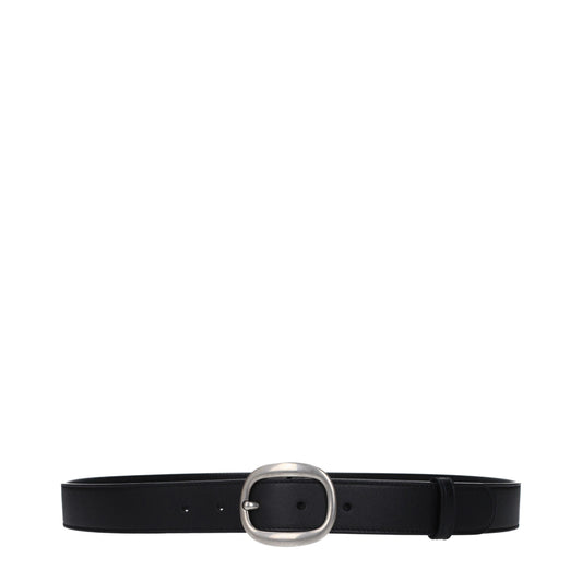 Black Leather Regular Belt