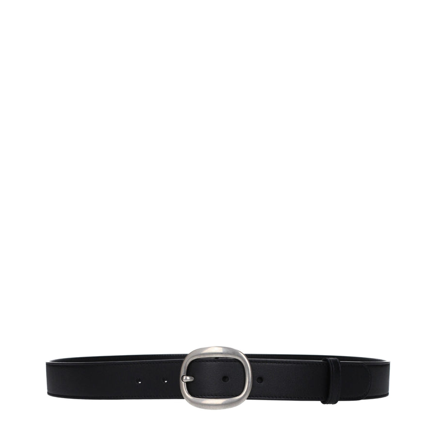 Black Leather Regular Belt