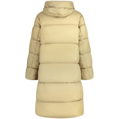 Verde Poliestere Donna Jacket with Hood and Pockets